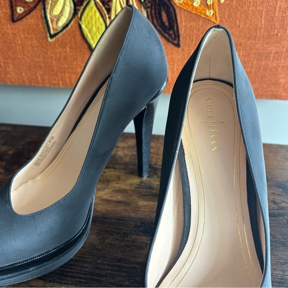 Cole Haan| ‘Chelsea’ Dark Grey Platform 4” Pumps Sz 8.5 - Picture 11 of 11